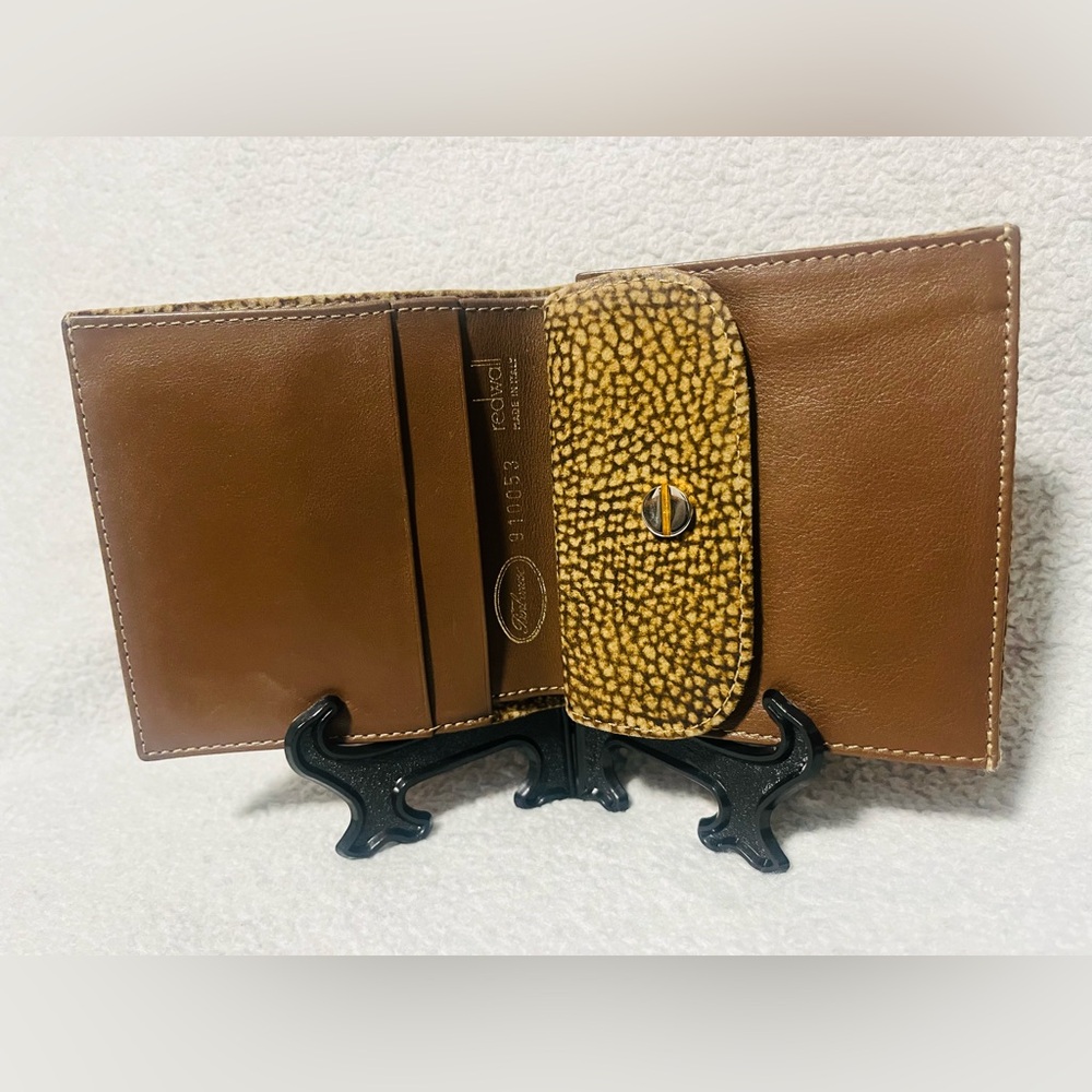 Borbonese Squail Suede Compact Wallet - Picture 7 of 11